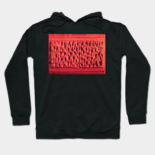 Texture - Red Stone Wall Hoodie